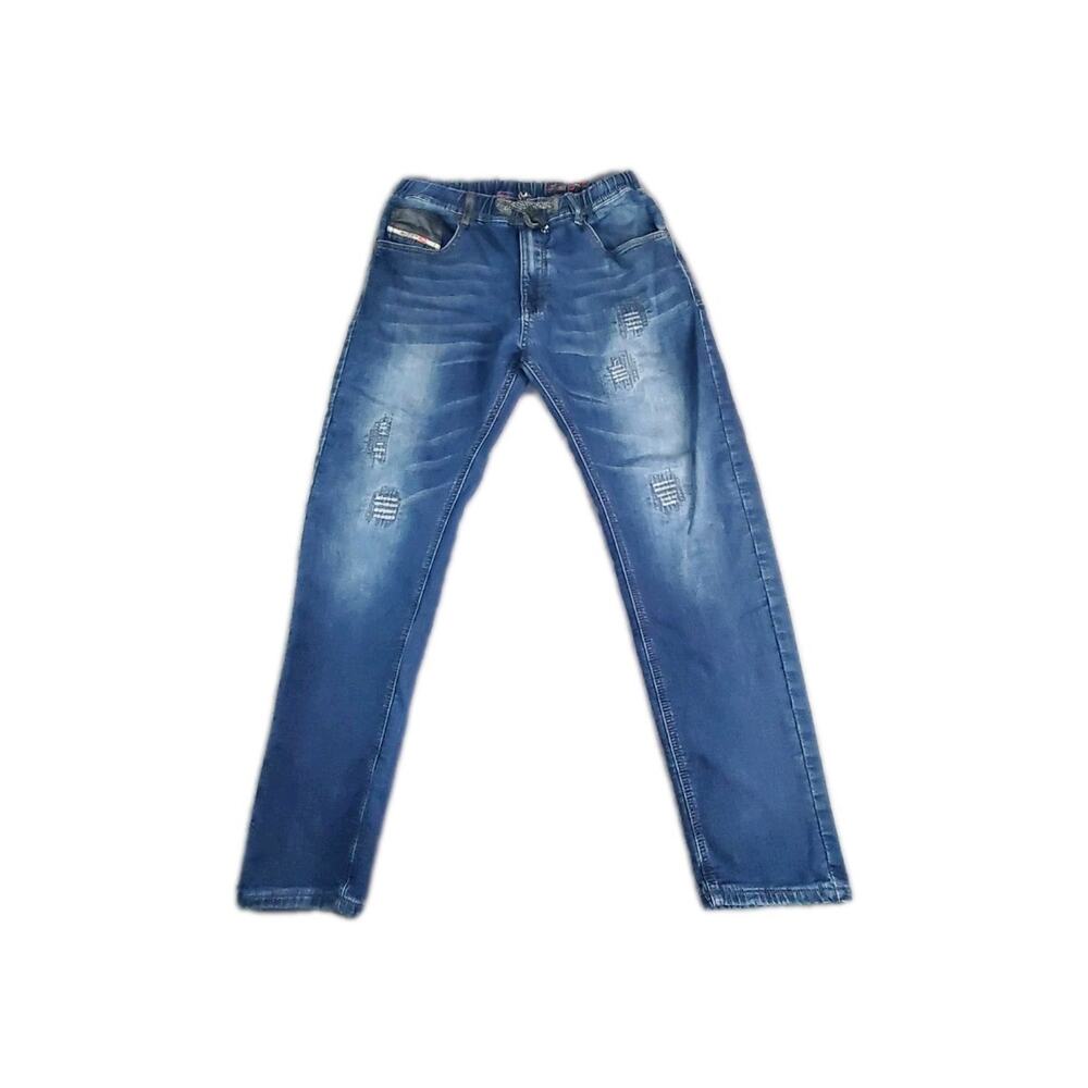 DIESEL Denim Sweatpants Narrot Men's Size 32 Blue Made In Italy Cotton C23-99